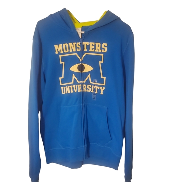 Disney Other - MONSTERS UNIVERSITY MENS ZIP UP HOODIE, SIZE MEDIUM